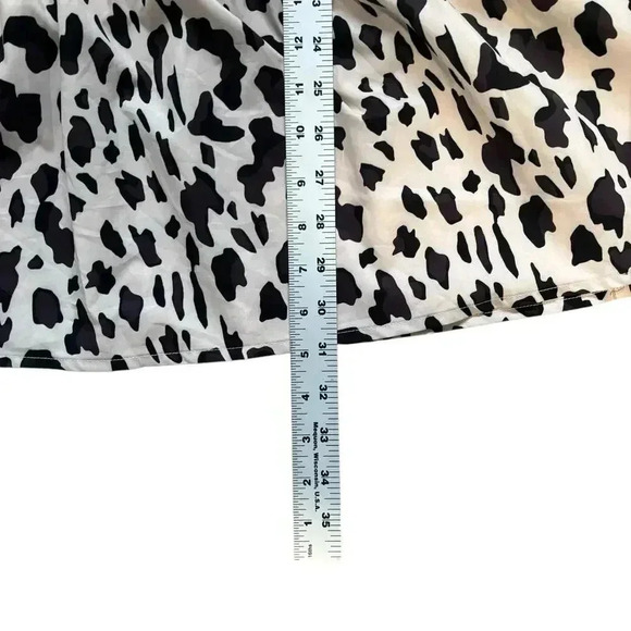 Cold Shoulder Cheetah Print Mini Dress Size L - Picture 8 of 10
